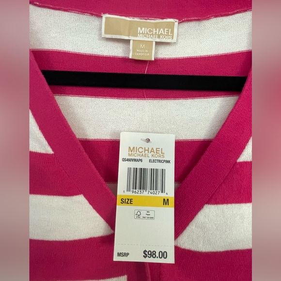 Michael Kors Cropped Cardigan Size M NWT - Picture 4 of 6